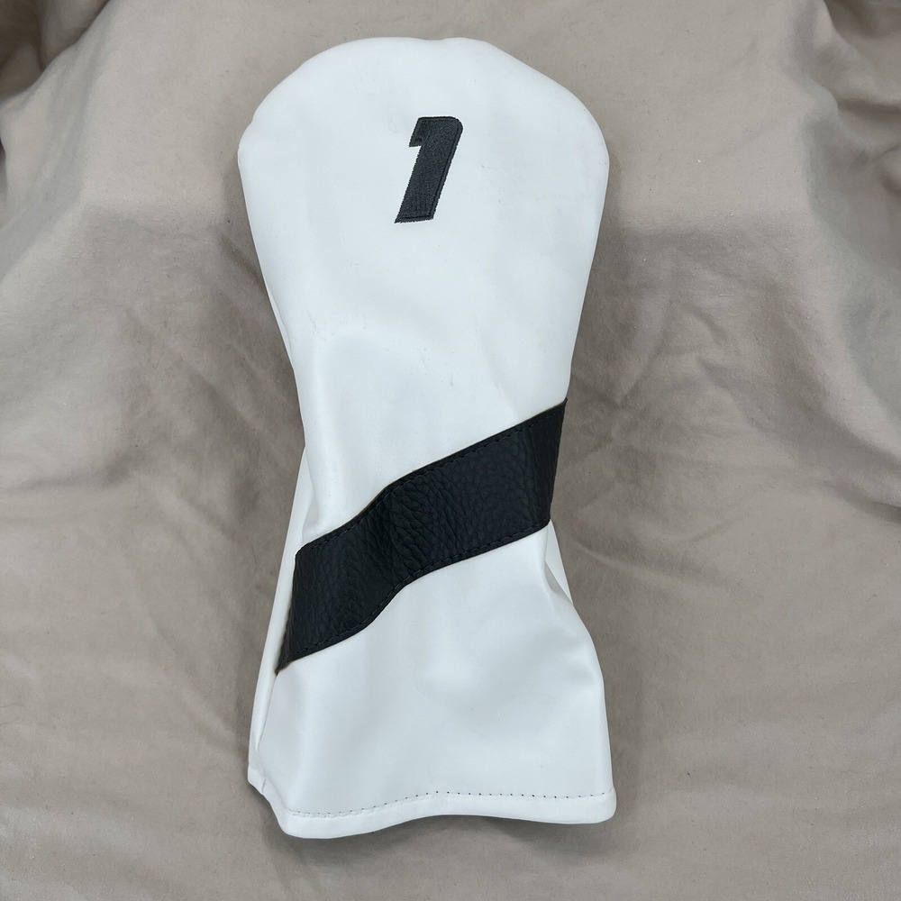 Tourmax Womens Driver Golf Club Cover White Gray‎ 1 Wood Lined Protection